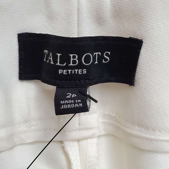 Talbots Petites Signature Off White Dressy Trousers / Slacks Size 2P - Picture 2 of 14